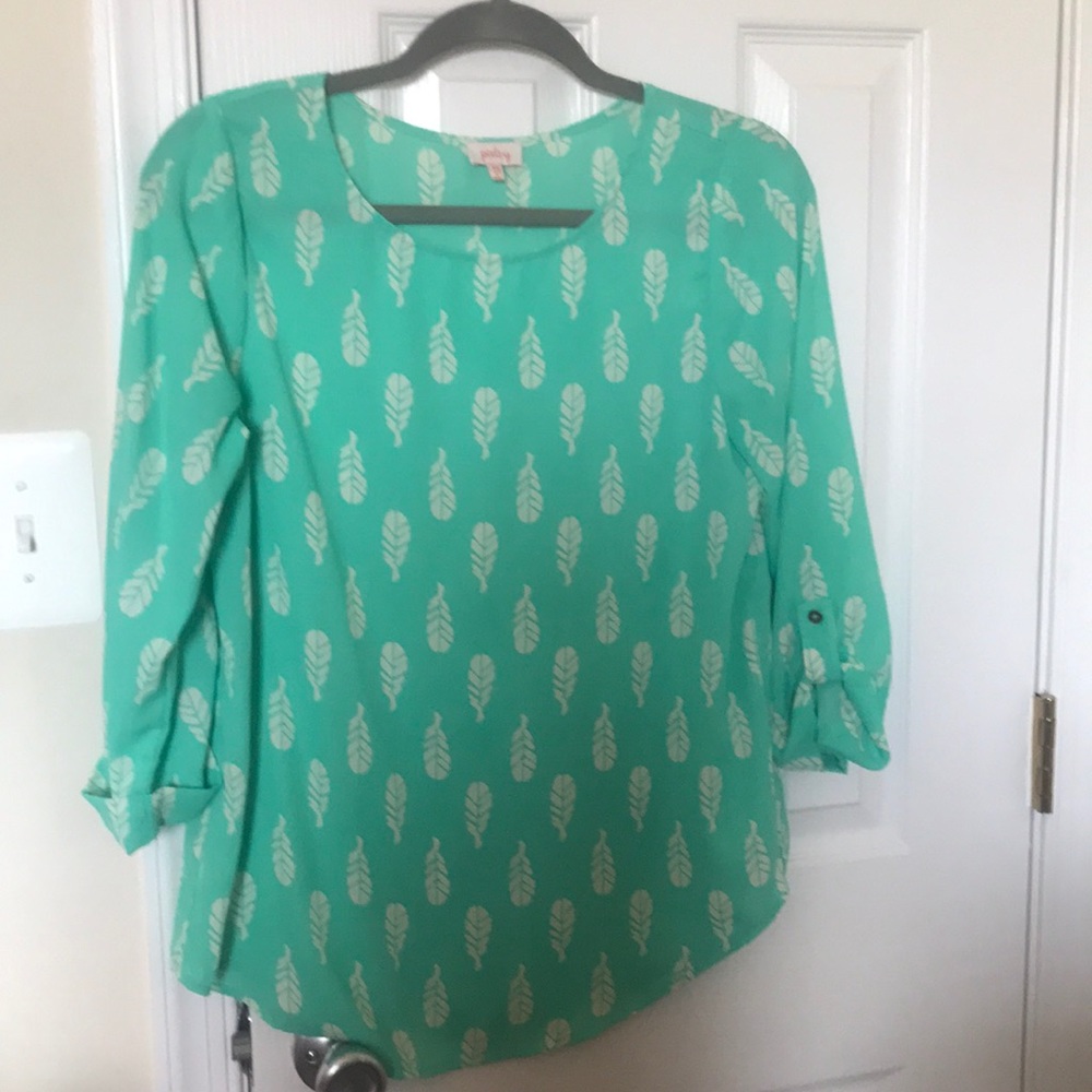 Green blouse